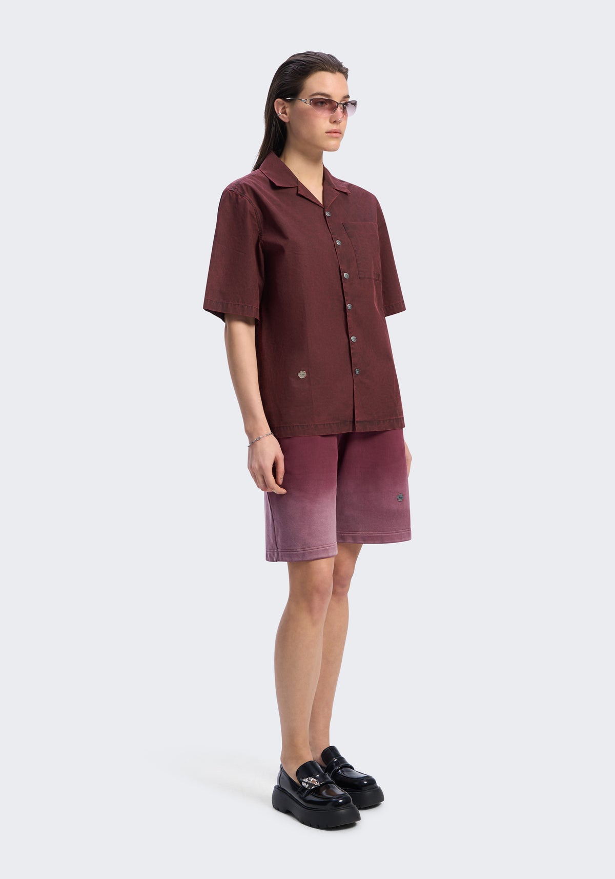Enzyme-Washed Cotton Camp Shirt