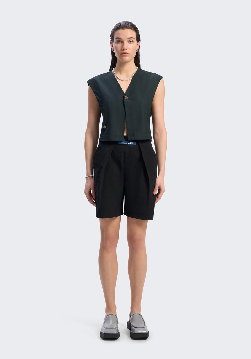 Merino Wool V-Neck Sleeveless Top
