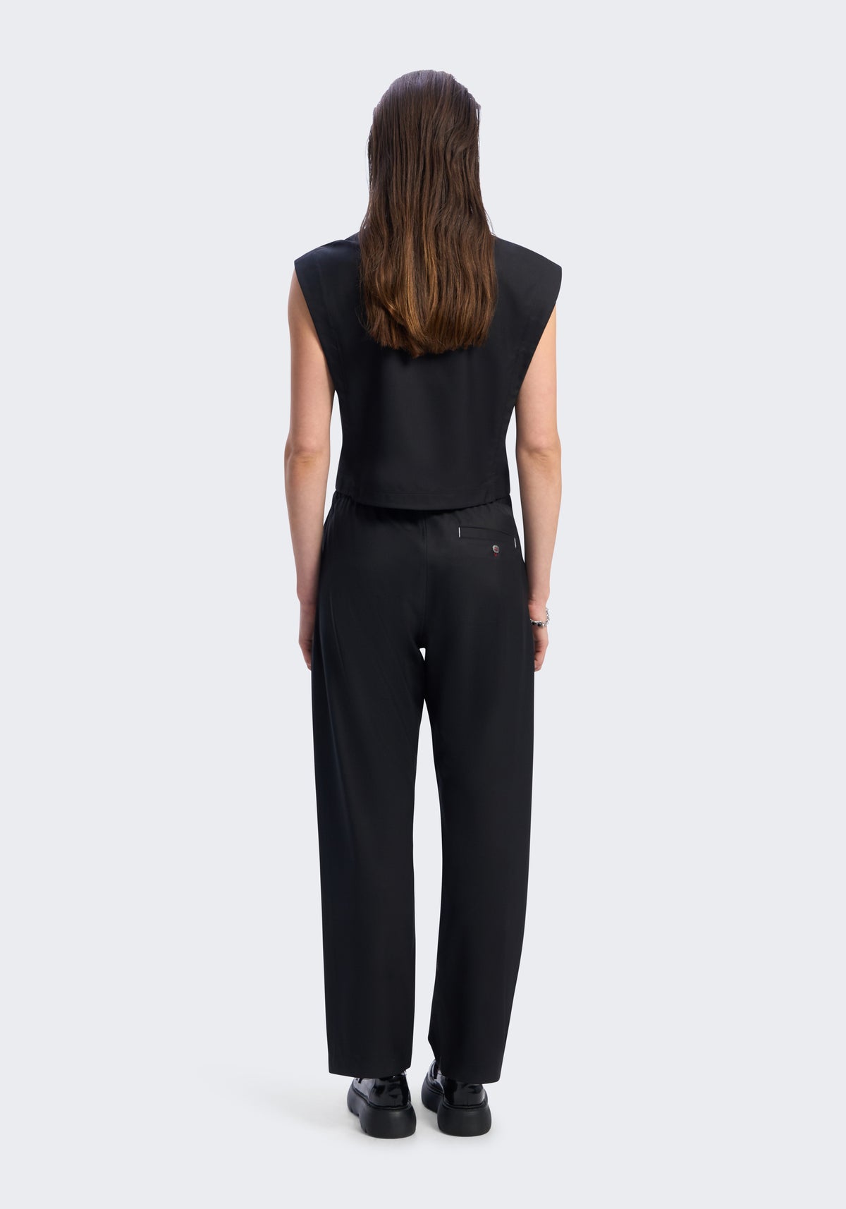 Merino Wool V-Neck Sleeveless Top