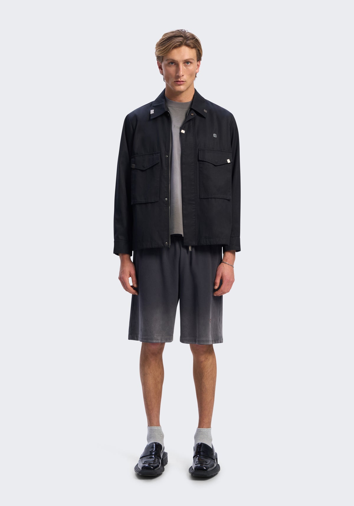 Circuit Rayon-Cotton Cargo Jacket
