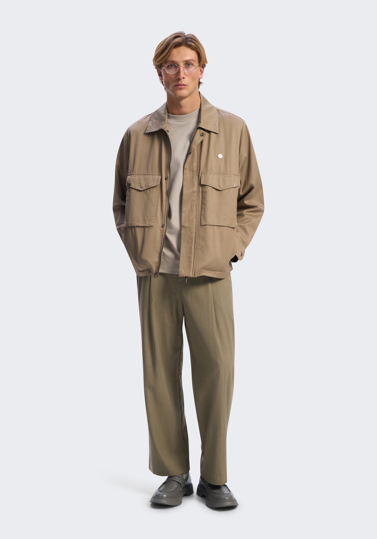 Circuit Rayon-Cotton Cargo Jacket